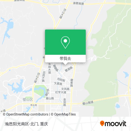 瀚恩阳光南区-北门地图