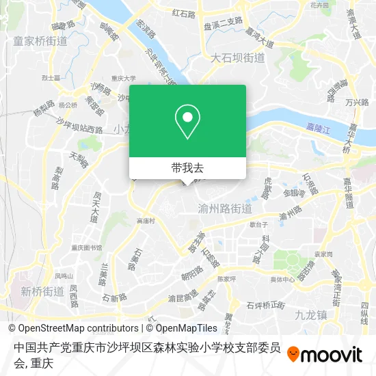 中国共产党重庆市沙坪坝区森林实验小学校支部委员会地图