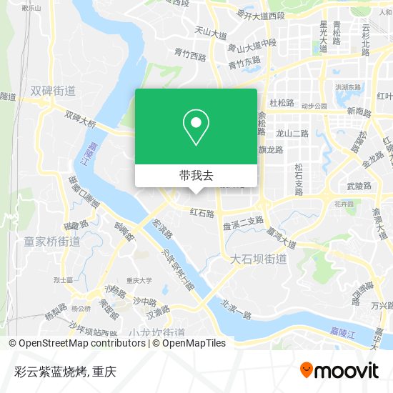 彩云紫蓝烧烤地图