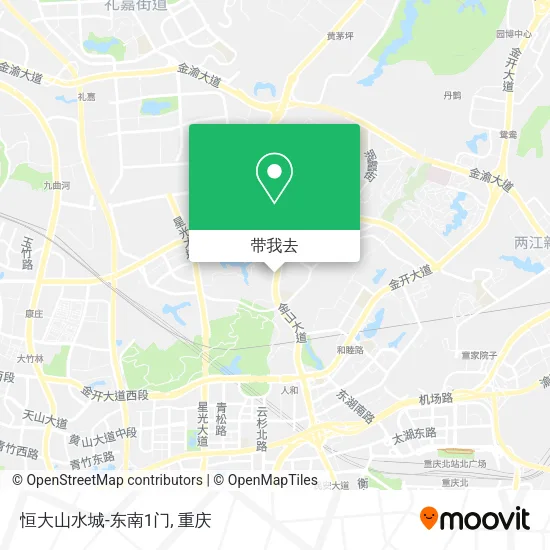 恒大山水城-东南1门地图