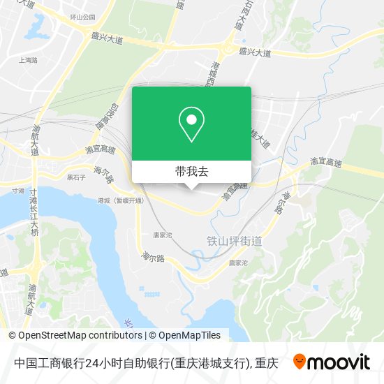 中国工商银行24小时自助银行(重庆港城支行)地图