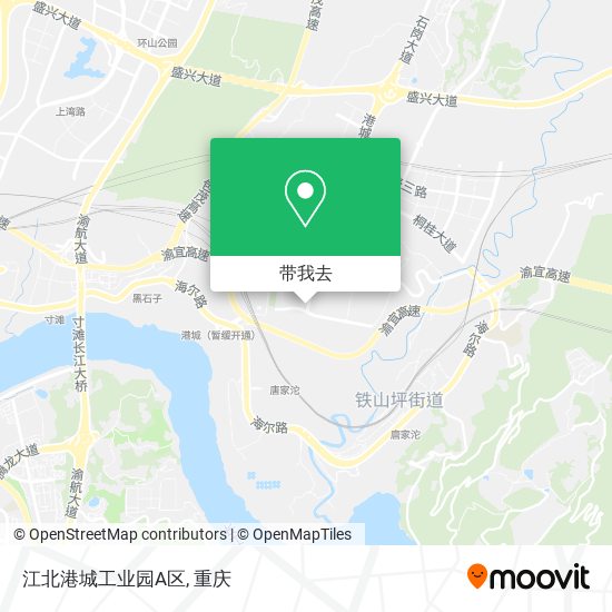 江北港城工业园A区地图