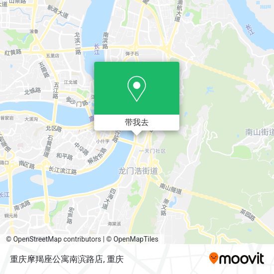 重庆摩羯座公寓南滨路店地图