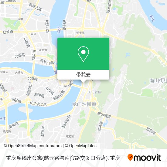 重庆摩羯座公寓(慈云路与南滨路交叉口分店)地图