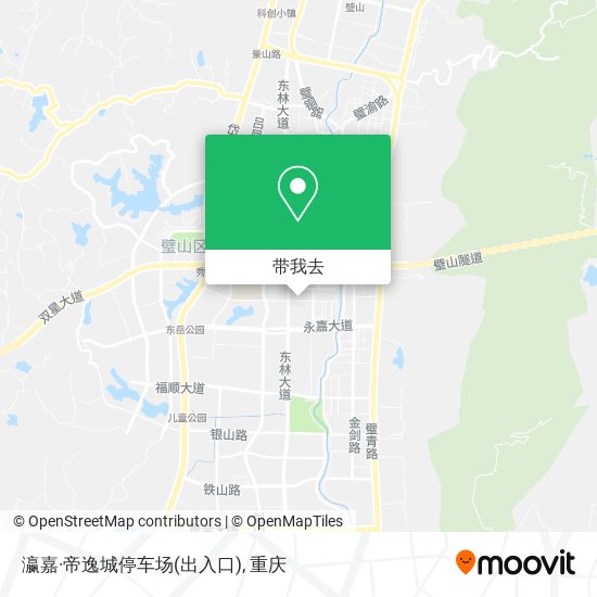 瀛嘉·帝逸城停车场(出入口)地图