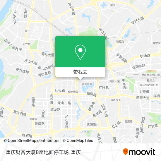 重庆财富大厦B座地面停车场地图