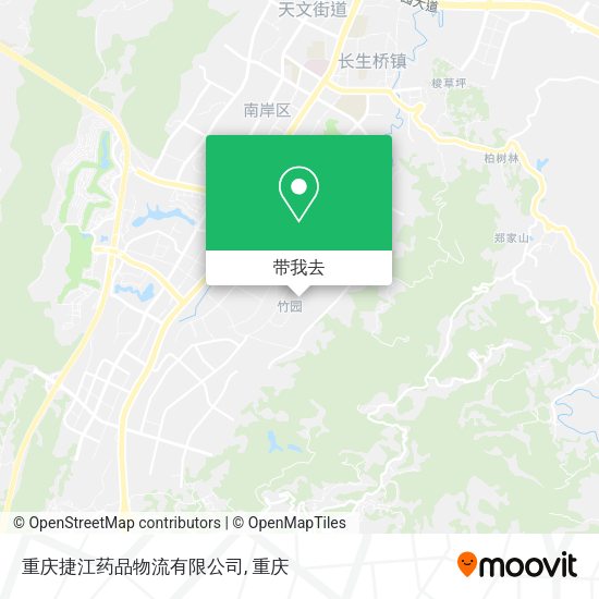 重庆捷江药品物流有限公司地图