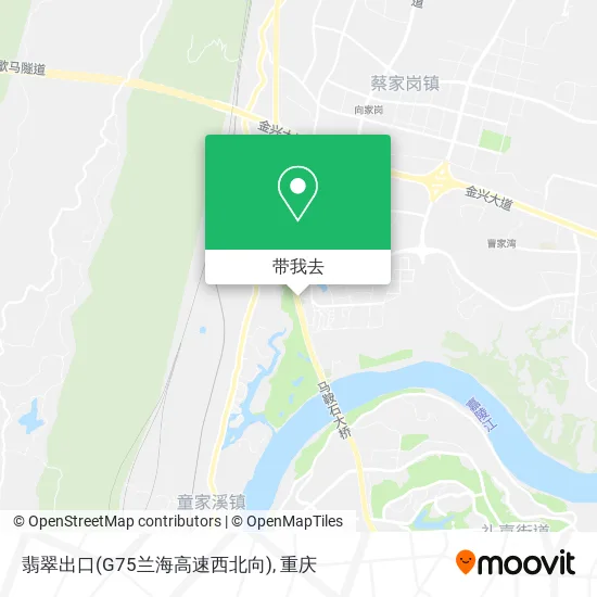 翡翠出口(G75兰海高速西北向)地图