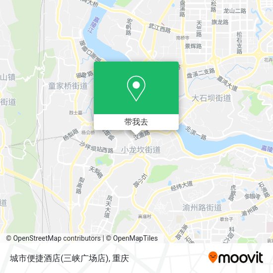 城市便捷酒店(三峡广场店)地图
