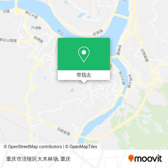 重庆市涪陵区大木林场地图
