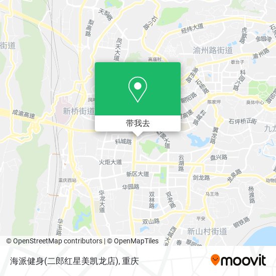 海派健身(二郎红星美凯龙店)地图