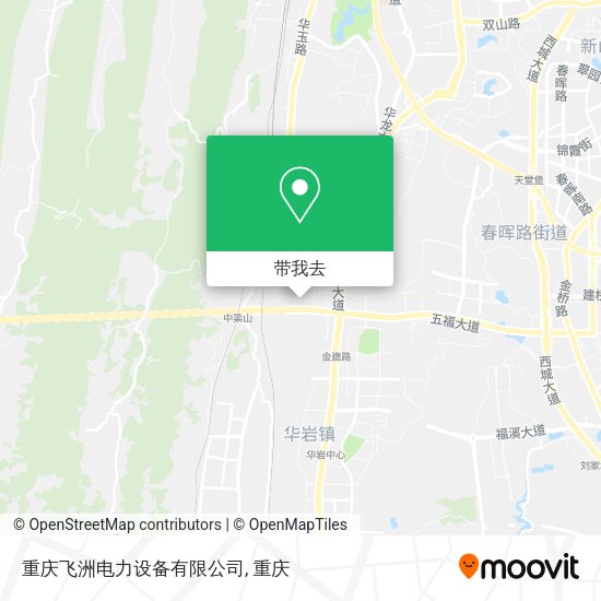 重庆飞洲电力设备有限公司地图