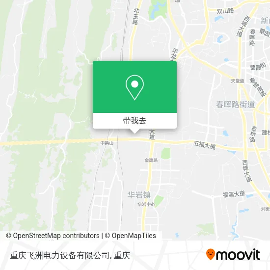 重庆飞洲电力设备有限公司地图