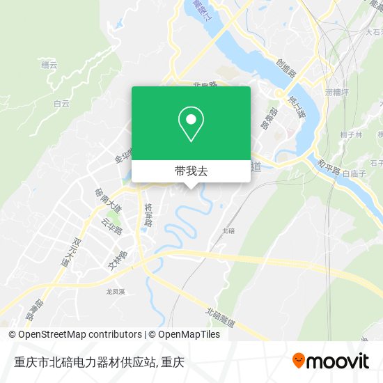 重庆市北碚电力器材供应站地图