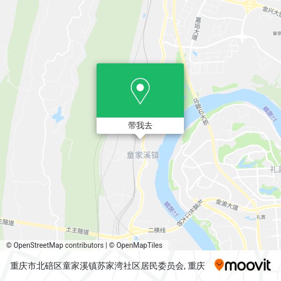 重庆市北碚区童家溪镇苏家湾社区居民委员会地图