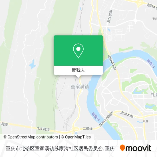 重庆市北碚区童家溪镇苏家湾社区居民委员会地图