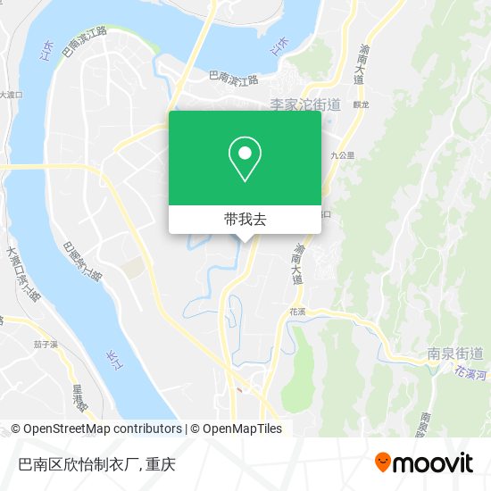 巴南区欣怡制衣厂地图