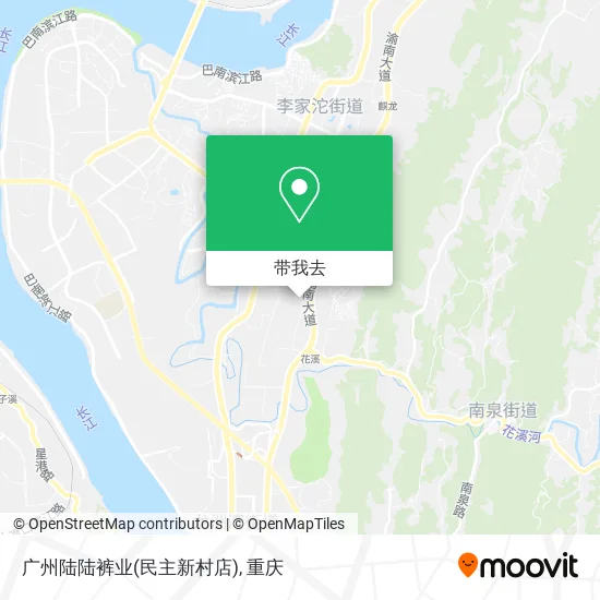 广州陆陆裤业(民主新村店)地图