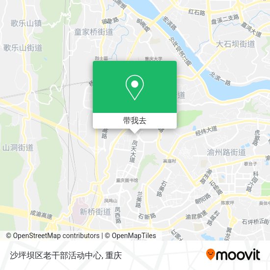 沙坪坝区老干部活动中心地图