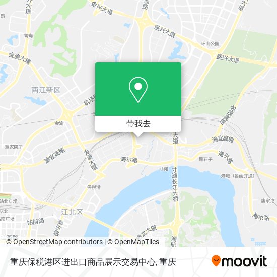 重庆保税港区进出口商品展示交易中心地图