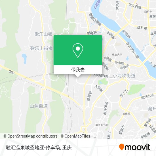 融汇温泉城圣地亚-停车场地图