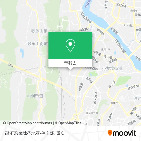 融汇温泉城圣地亚-停车场地图