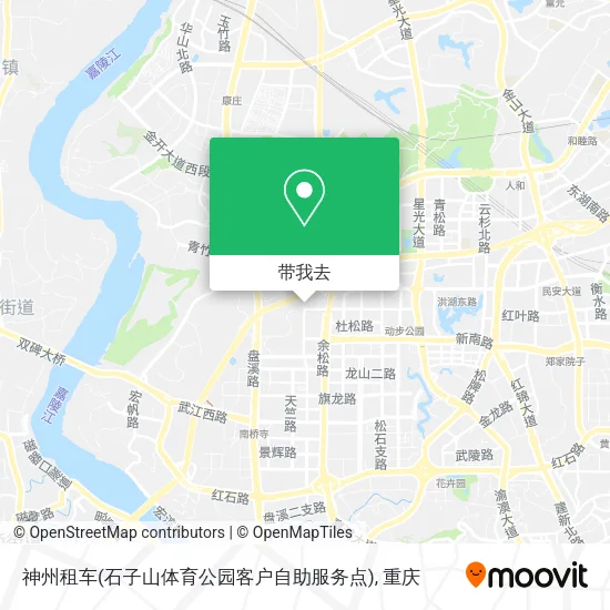 神州租车(石子山体育公园客户自助服务点)地图