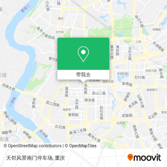 天邻风景南门停车场地图