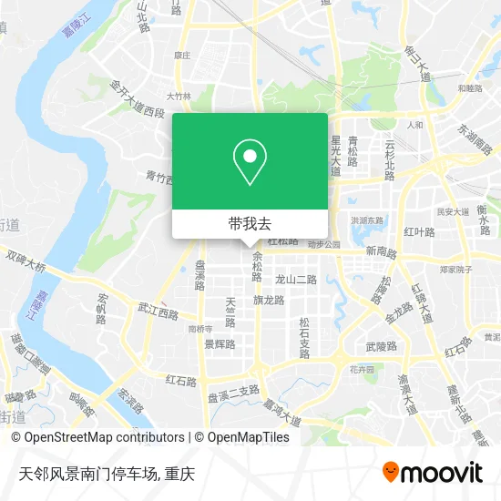 天邻风景南门停车场地图