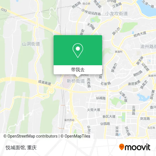 悦城面馆地图