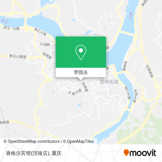 香格尔宾馆(涪陵店)地图