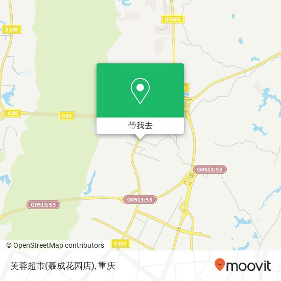 芙蓉超市(聂成花园店)地图