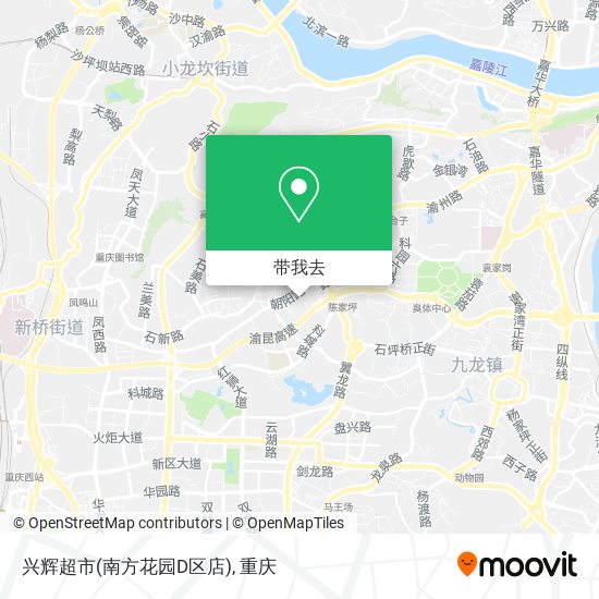 兴辉超市(南方花园D区店)地图