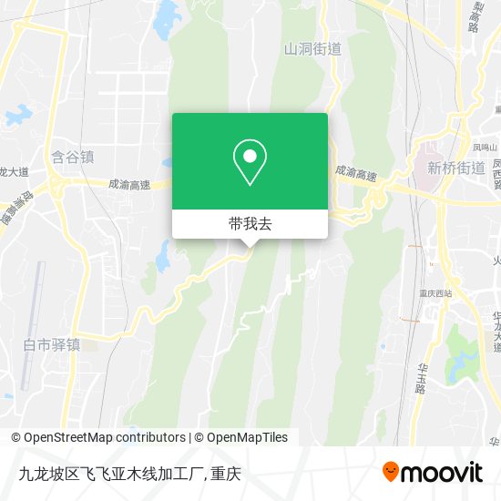 九龙坡区飞飞亚木线加工厂地图