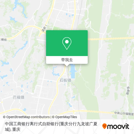 中国工商银行离行式自助银行(重庆分行九龙坡广夏城)地图