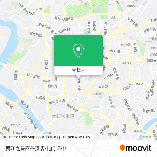 两江之星商务酒店-北门地图