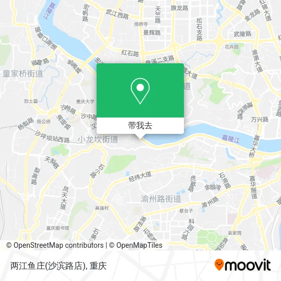 两江鱼庄(沙滨路店)地图