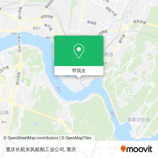重庆长航东风船舶工业公司地图
