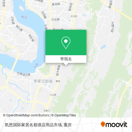 凯恩国际家居名都酒店用品市场地图