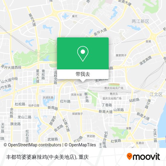 丰都苟婆婆麻辣鸡(中央美地店)地图