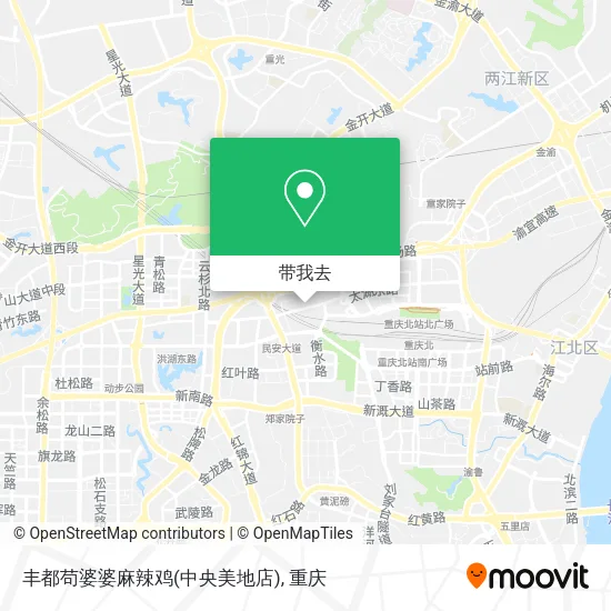 丰都苟婆婆麻辣鸡(中央美地店)地图