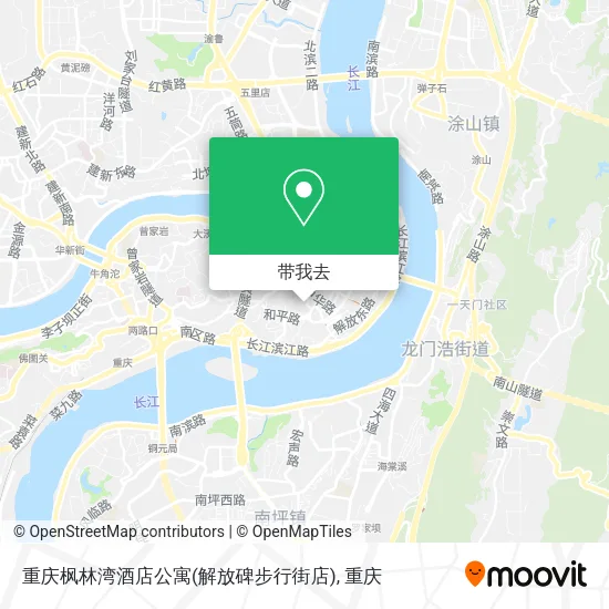 重庆枫林湾酒店公寓(解放碑步行街店)地图