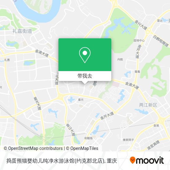 捣蛋熊猫婴幼儿纯净水游泳馆(约克郡北店)地图