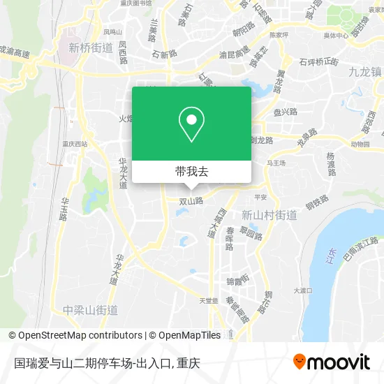 国瑞爱与山二期停车场-出入口地图