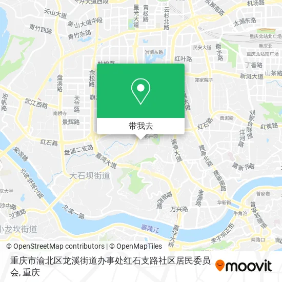 重庆市渝北区龙溪街道办事处红石支路社区居民委员会地图