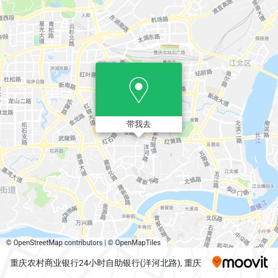 重庆农村商业银行24小时自助银行(洋河北路)地图