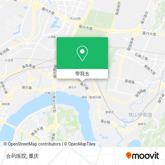 合药医院地图