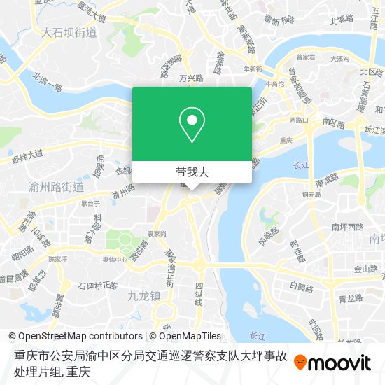 重庆市公安局渝中区分局交通巡逻警察支队大坪事故处理片组地图