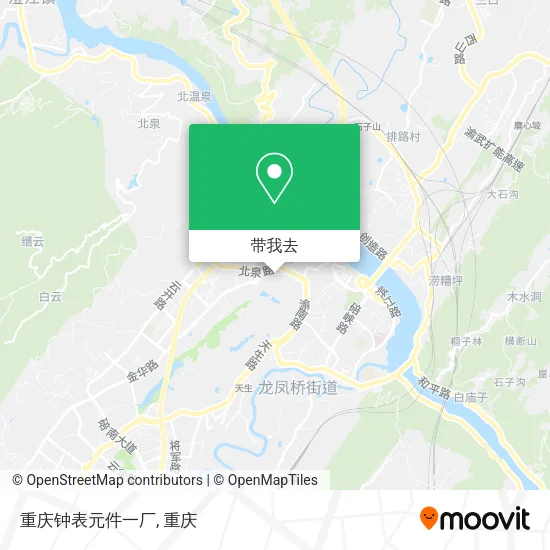 重庆钟表元件一厂地图