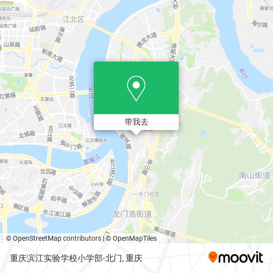 重庆滨江实验学校小学部-北门地图